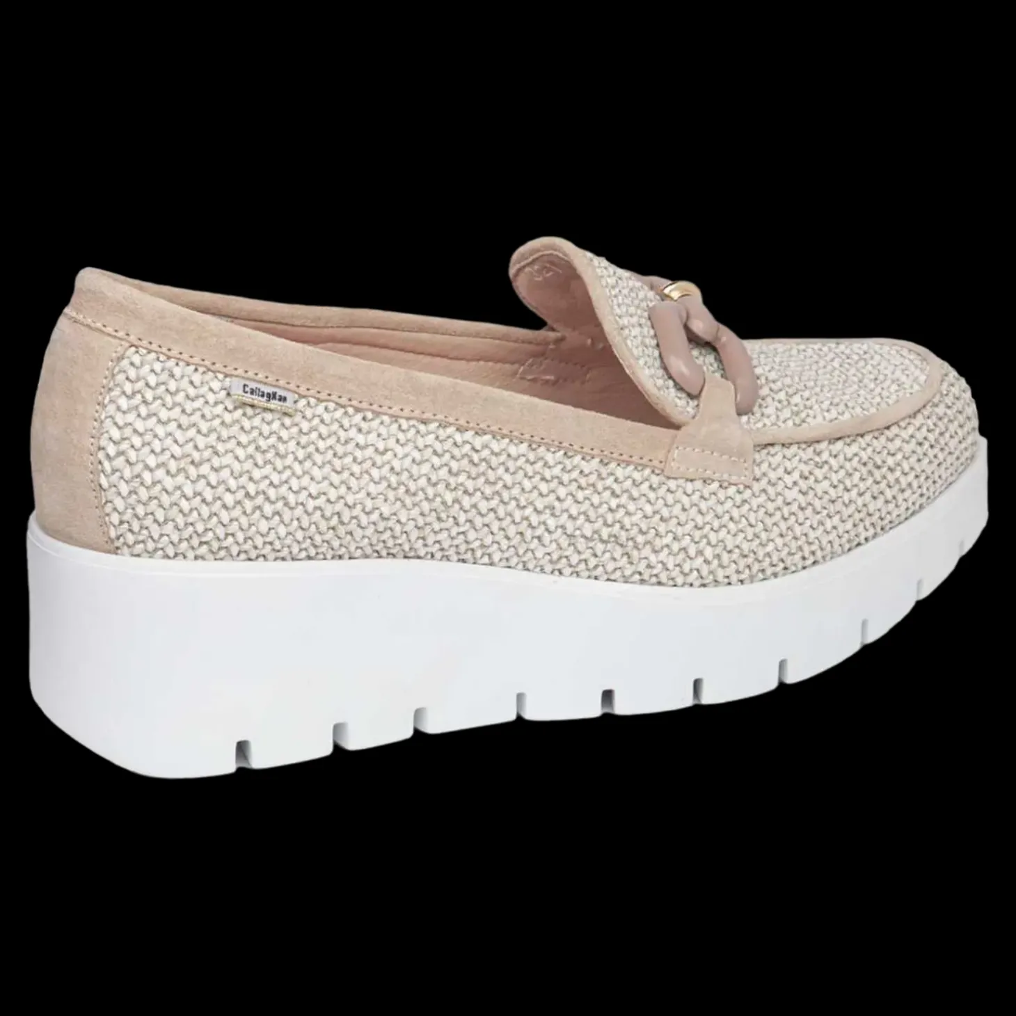 Amal Callaghan Mocassini Da Donna Con Zeppa Sabbia - 32111