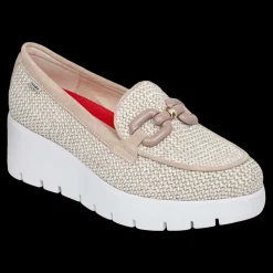 Amal Callaghan Mocassini Da Donna Con Zeppa Sabbia - 32111