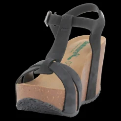 Bionatura Sandali Da Donna Con Zeppa Alta Nero - 29A733