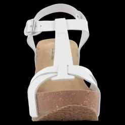 Bionatura Sandali Da Donna Con Zeppa Alta Bianco - 29A733