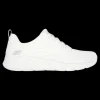 Bobs Bflex Lo - Graceful Stride Skechers Scarpe Sportive Sneakers Da Donna Bianco - 117591