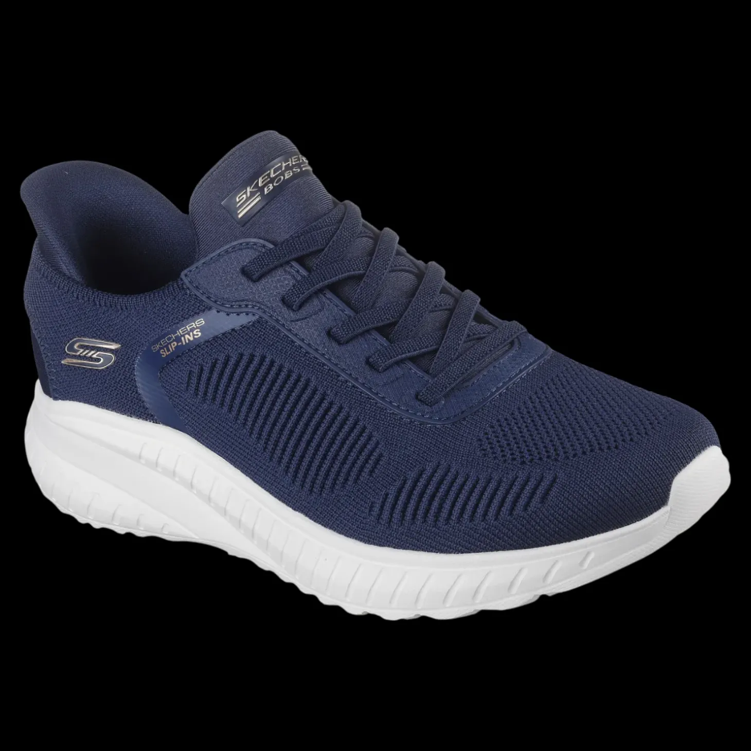 Bobs Squad Chaos - Current Mu Skechers Scarpe Sportive Sneakers Da Donna Blu - 117497