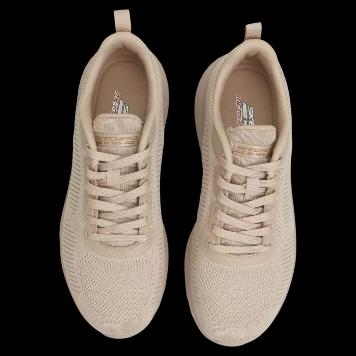 Bobs Squad Chaos - Face Off Skechers Scarpe Sportive Sneakers Da Donna Beige - 117209