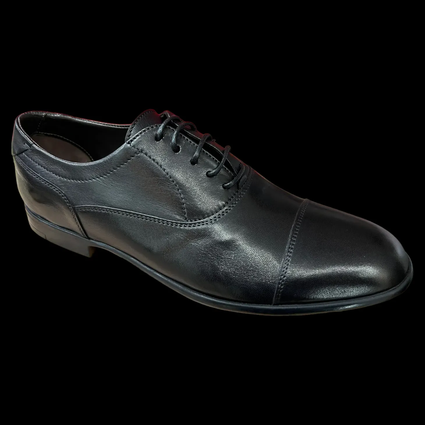 Calpierre Stringate Eleganti Da Uomo In Pelle Nera 2250 Anilux Nero - 2250