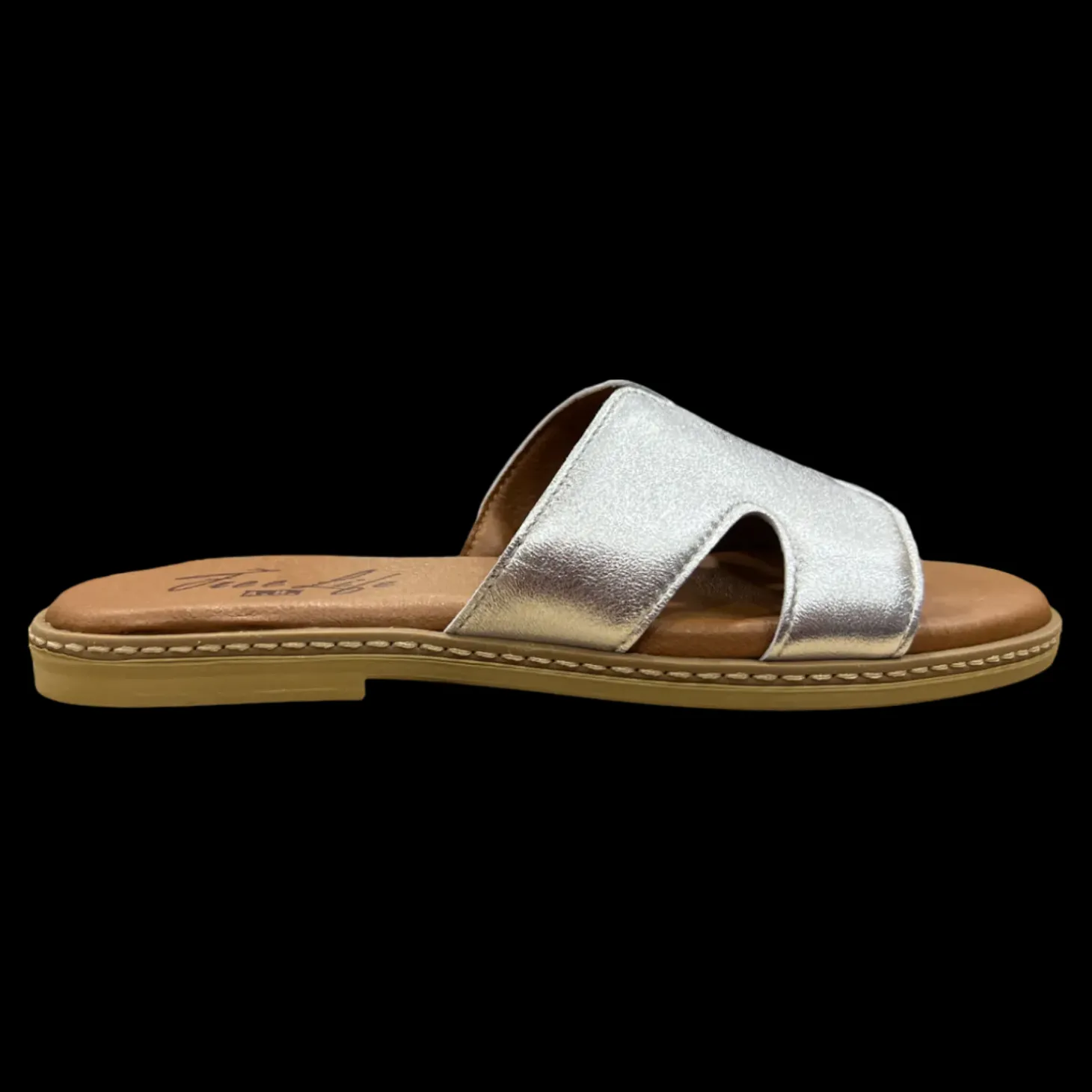 Easynrose | Free Life Pantofole E Ciabatte Sandali Da Donna Argento - 839-001