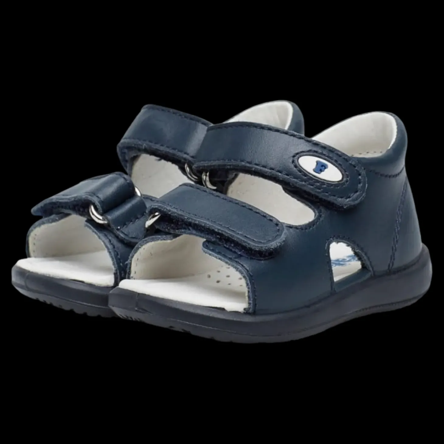 Falcotto Sandaletti Primi Passi Per Bambini In Pelle Blu - 0011500728.01.0C02