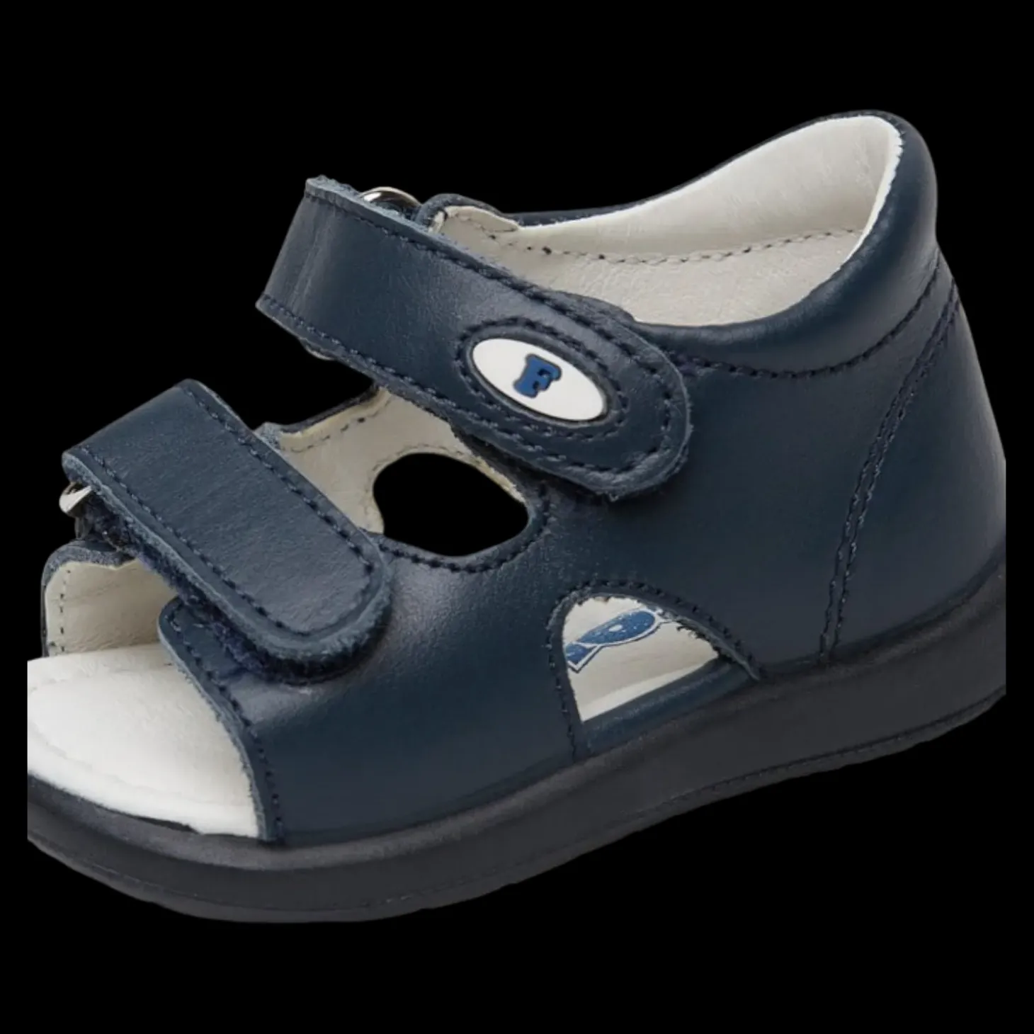 Falcotto Sandaletti Primi Passi Per Bambini In Pelle Blu - 0011500728.01.0C02