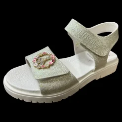 Felicia 1 Lelli Kelly Sandali Da Bambina Lkcv3570 Glitter Bianco - LKCV3570