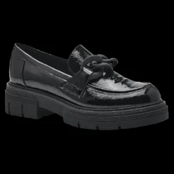 Marco Tozzi Mocassini Da Donna Vernice Nero - 2-24705-41