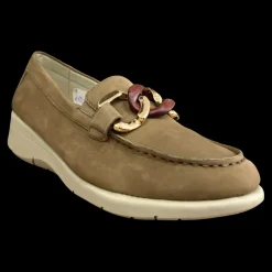 Mary Soft Mocassini Da Donna 21627 In Nabuk Lino - 21627