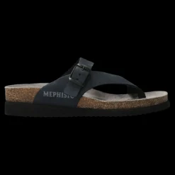 Mephisto Sandali Da Donna Helen Nabuk Blu - HELEN