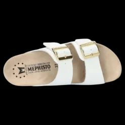 Mephisto Sandali Da Donna Hester Vernice Bianco - HESTER