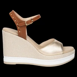 Nero Giardini Sandali Da Donna Con Zeppa Alta Miele - E307680D