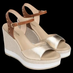 Nero Giardini Sandali Da Donna Con Zeppa Alta Miele - E307680D