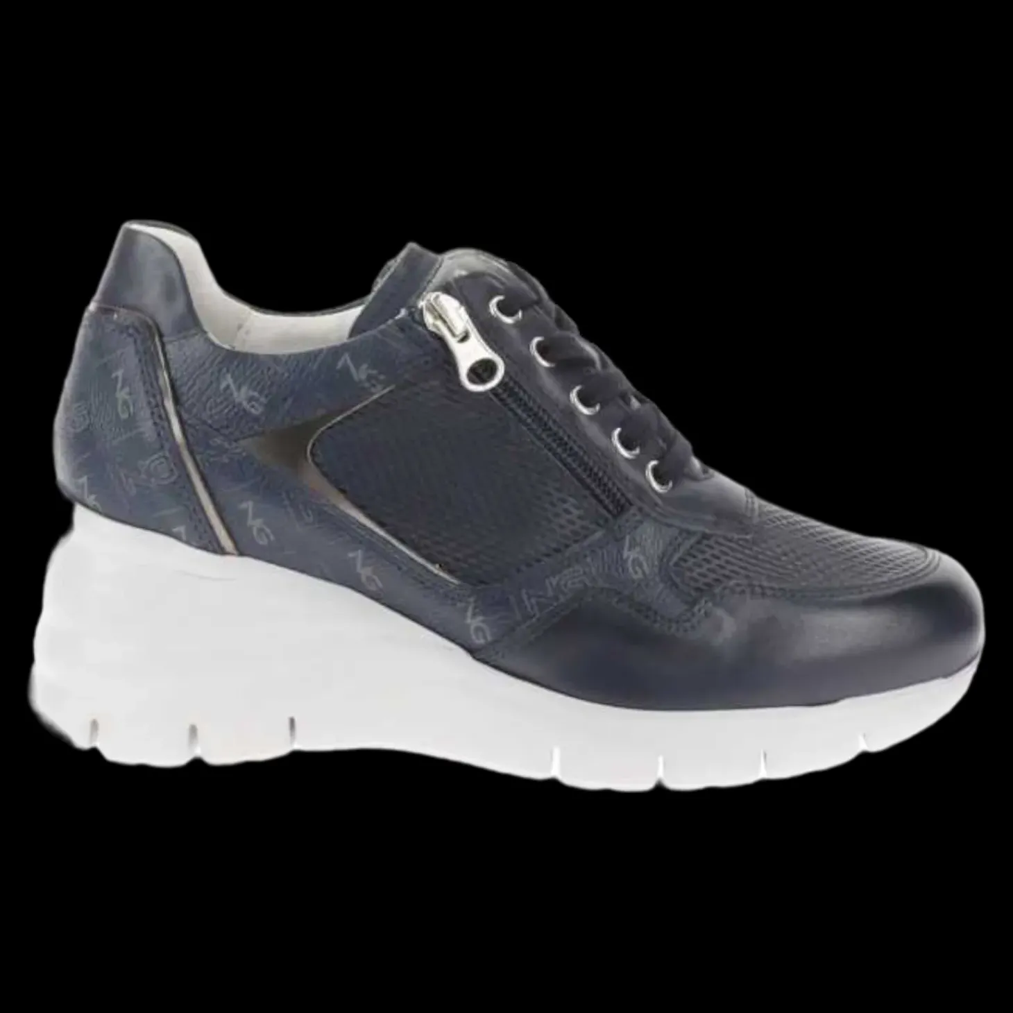Nero Giardini Sneakers Con Zeppa Da Donna Blu - E306459D