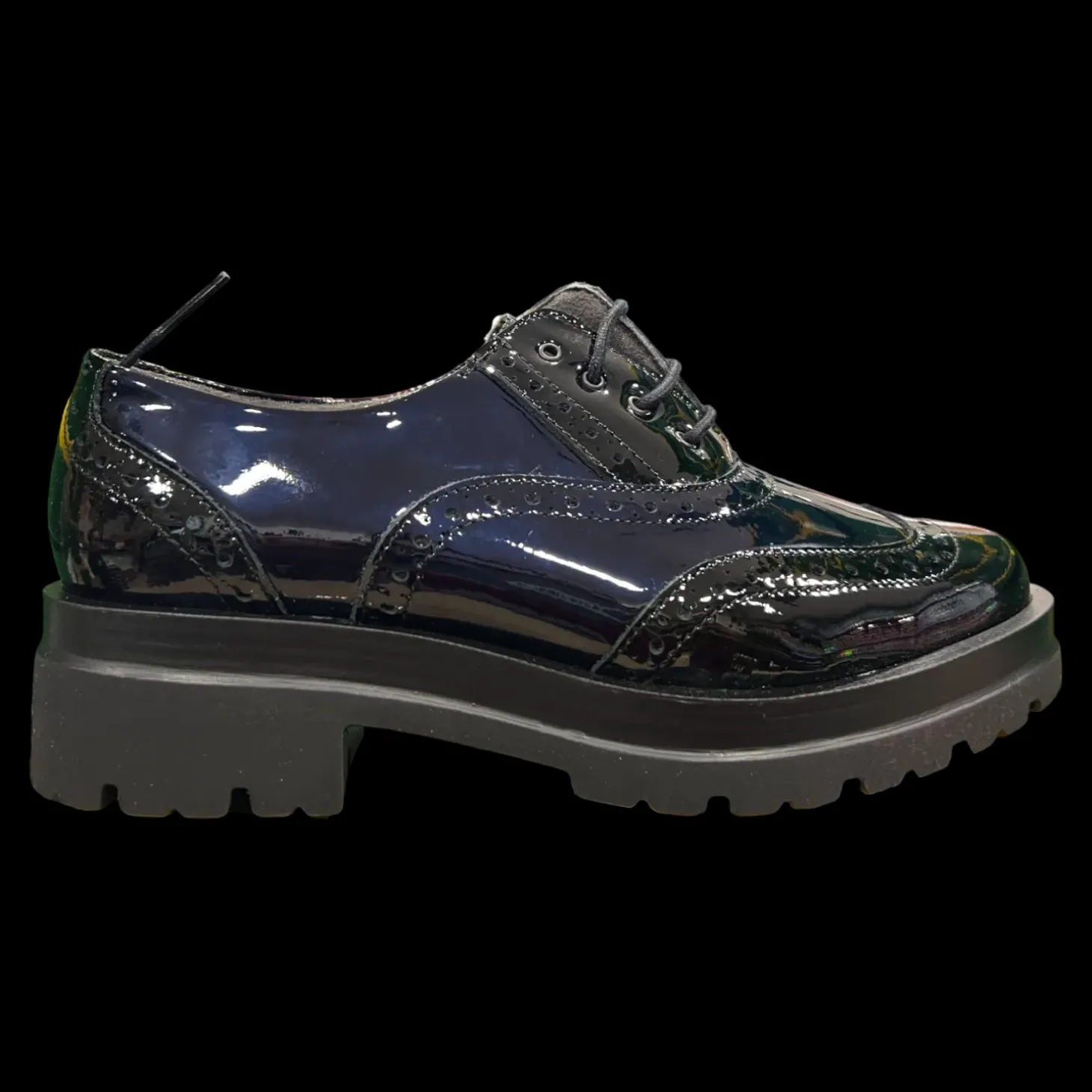 Pitillos Stringate Da Donna Nero/blu - 5362