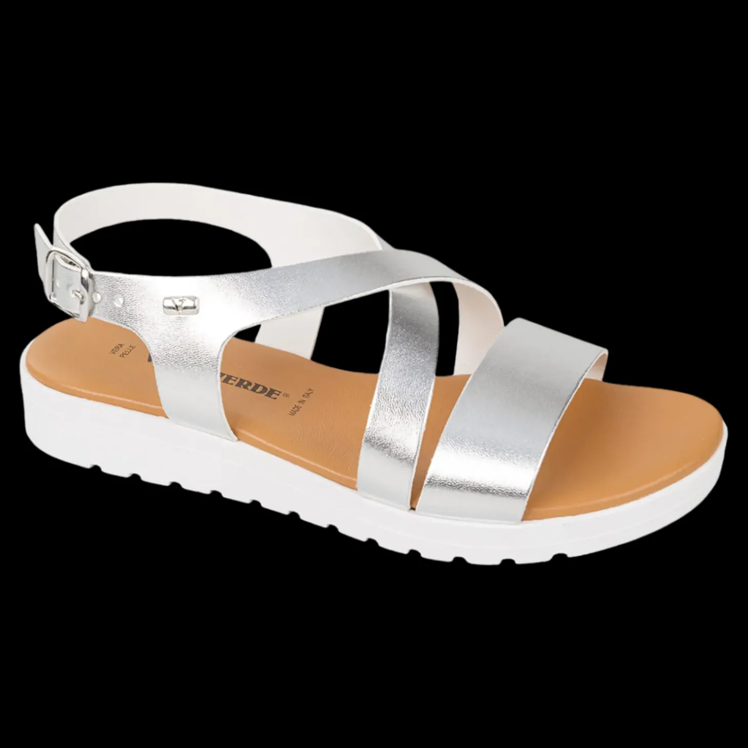 Sandali Bassi Da Donna Valleverde Sandali Da Donna 24101 Argento - 24101