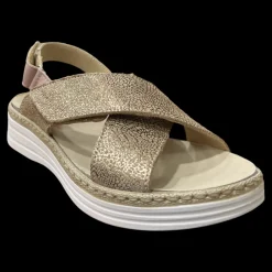 Stile Di Vita Sandali Con Plantare Estraibile Oro Rosa - 8233