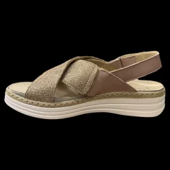 Stile Di Vita Sandali Con Plantare Estraibile Oro Rosa - 8233