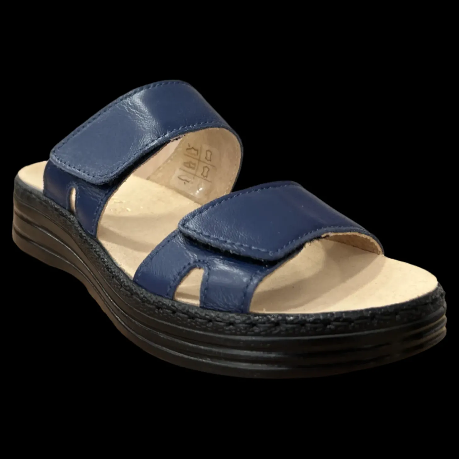 Stile Di Vita Sandali Due Fasce Da Donna 8229 Blu - 8229