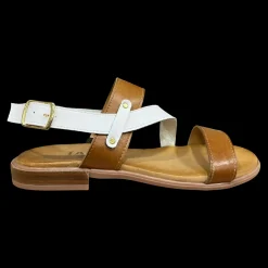 Talea Sandali Da Donna Cuoio/bianco - 604