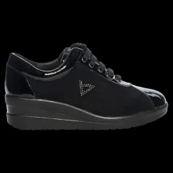Valleverde Sneakers Allacciate Da Donna Nero - 36204